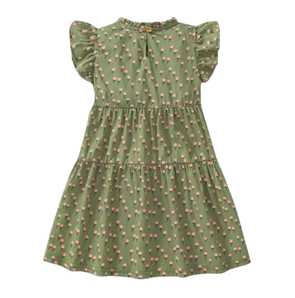 The Lucia - Baby Girl Cartoon Flower Print Dress