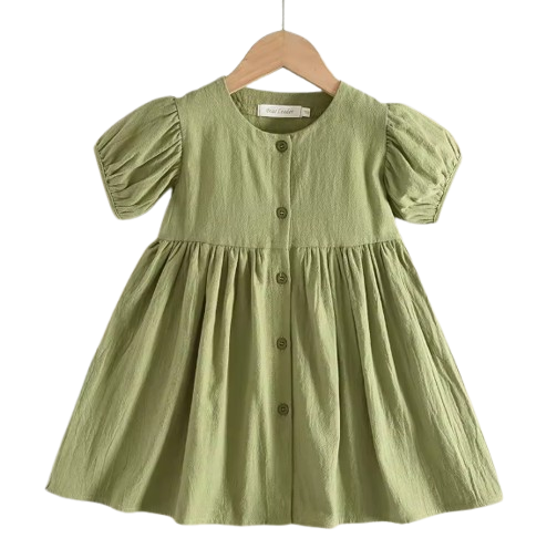 The Eva - Baby Girl Solid Colour Princess Dress