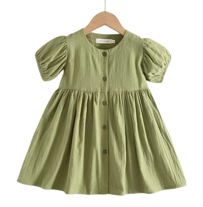 The Eva - Baby Girl Solid Colour Princess Dress