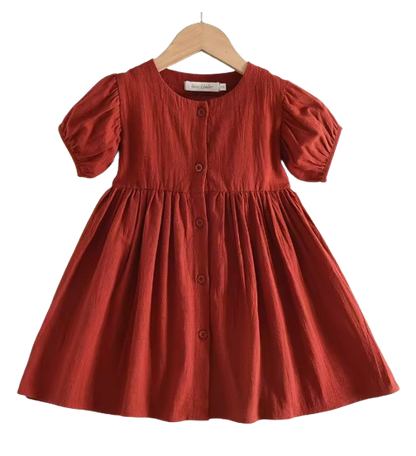 The Eva - Baby Girl Solid Colour Princess Dress