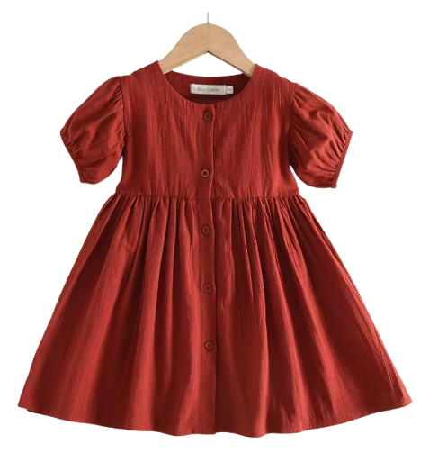 The Eva - Baby Girl Solid Colour Princess Dress