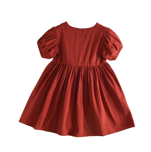 The Eva - Baby Girl Solid Colour Princess Dress