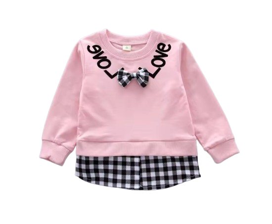 The Mary - Baby Girl Casual Plain Colour Tops + Pants