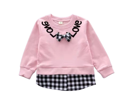 The Mary - Baby Girl Casual Plain Colour Tops + Pants