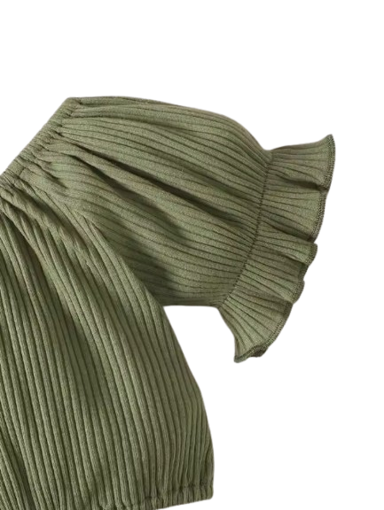 The Sienna - Baby Girl Cotton Short Sleeved Headscarf Printed Bow + Shorts