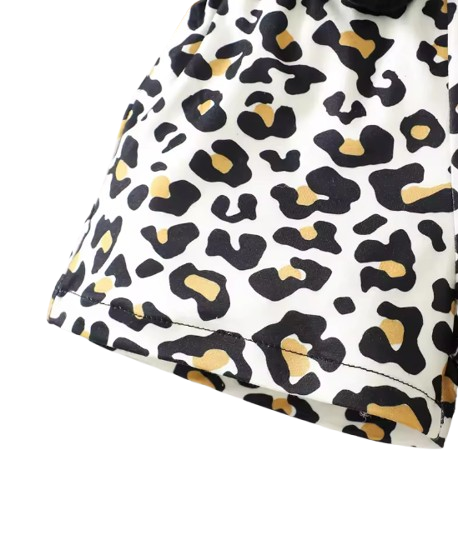 The Margot - Baby Girl Black Sling Sleeveless Cotton Big Bow Print Dress