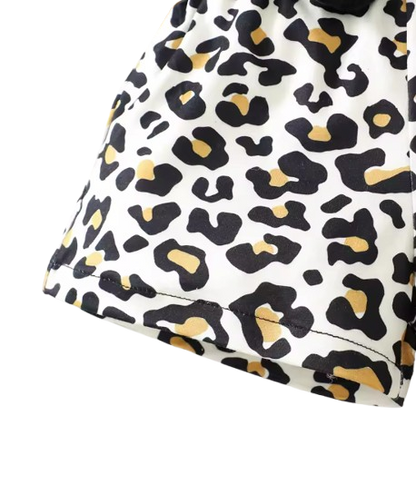 The Margot - Baby Girl Black Sling Sleeveless Cotton Big Bow Print Dress