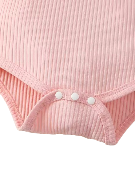 The Kehlani - Baby Girl Pink Tops Cotton Suspender Digital Printed Bow Shorts