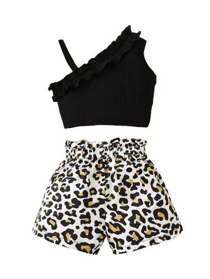 The Oaklynn - Baby Girl Black Sling Sleeveless Cotton Big Bow Dress