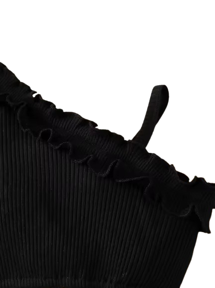 The Oaklynn - Baby Girl Black Sling Sleeveless Cotton Big Bow Dress