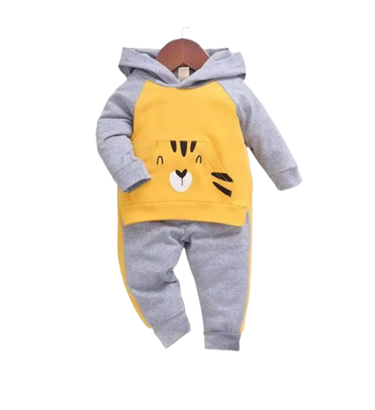 The Kyrie - Baby Boy  Cute Cartoon Long Sleeve Hoodie + Pants