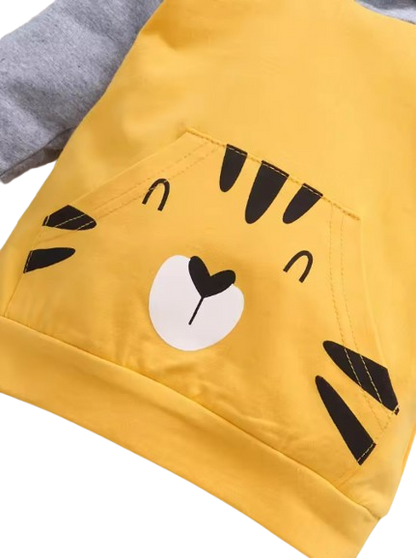 The Kyrie - Baby Boy  Cute Cartoon Long Sleeve Hoodie + Pants