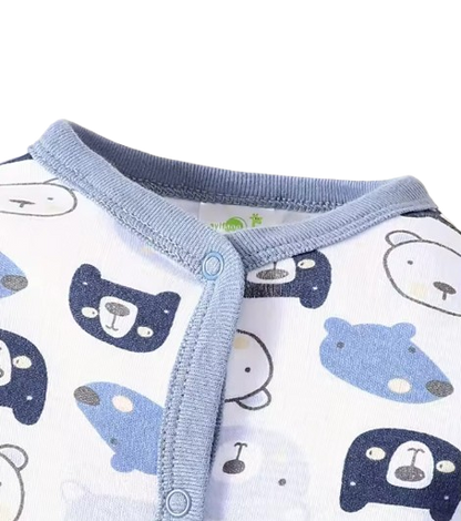 The Javier - Baby Boy Tie Feet Little Bear Cute Bodysuit