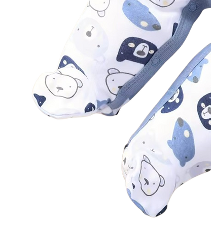 The Javier - Baby Boy Tie Feet Little Bear Cute Bodysuit