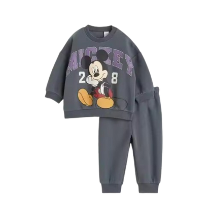The Rory - Baby Unisex Mickey Long Sleeve Cotton Sweat Shirt + Pants