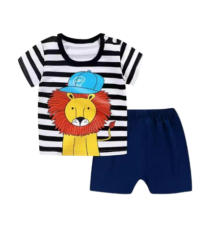 The Ismael - Baby Unisex Cartoon Design T-Shirt + Shorts