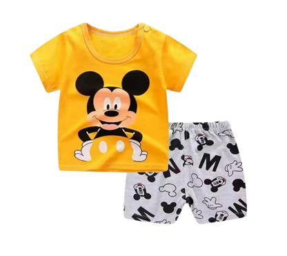 The Ismael - Baby Unisex Cartoon Design T-Shirt + Shorts