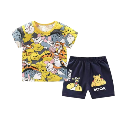 The Ismael - Baby Unisex Cartoon Design T-Shirt + Shorts
