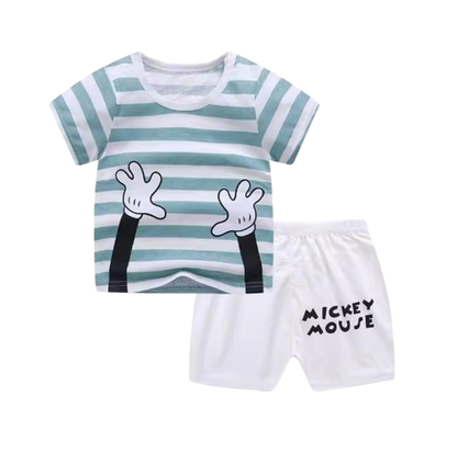The Ismael - Baby Unisex Cartoon Design T-Shirt + Shorts