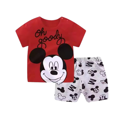 The Ismael - Baby Unisex Cartoon Design T-Shirt + Shorts