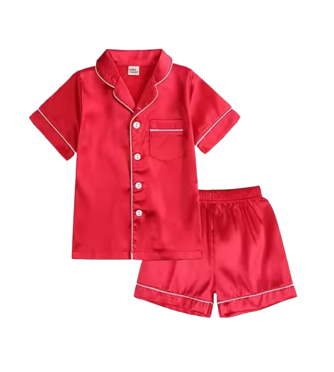 The Cohen - Baby Unisex Stain Silk Soft Solid Colour Pajama Set