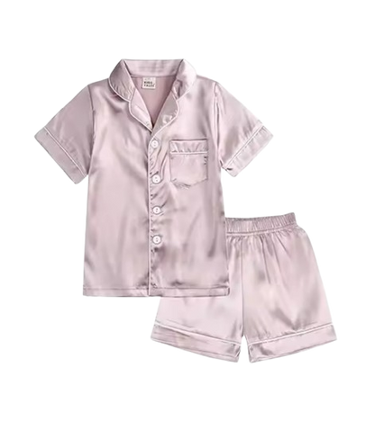The Cohen - Baby Unisex Stain Silk Soft Solid Colour Pajama Set