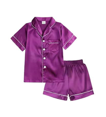 The Cohen - Baby Unisex Stain Silk Soft Solid Colour Pajama Set