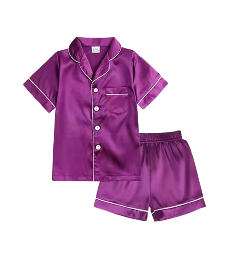 The Cohen - Baby Unisex Stain Silk Soft Solid Colour Pajama Set