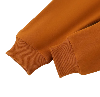 The Myla - Baby Girl "Hello Pumpkin" Letters Printed Embroidery Long-Sleeved T-Shirt + Bell-Bottom Pants