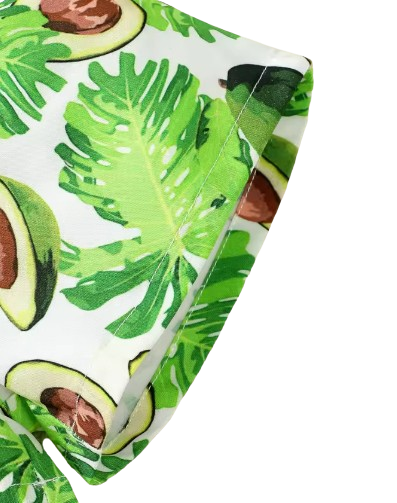 The Ruth - Baby Girl Sleeveless Croptop Top + Avocado Printed Shorts