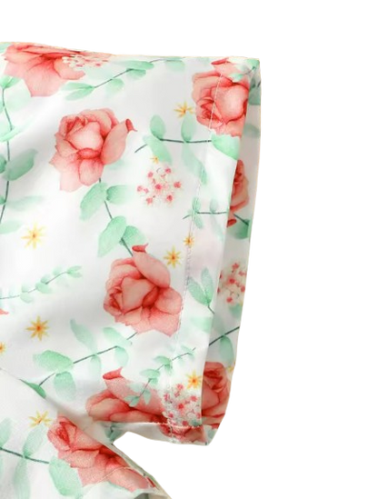 The Lilah - Baby Girl Pink Sling Sleeveless Big Bow Print Set