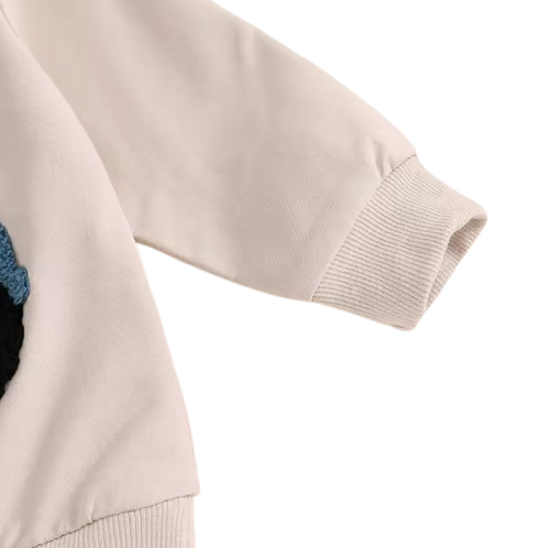 The Mark - Baby Boy Tractor Embroidery Long Sleeve Sweatshirt and Pants Set