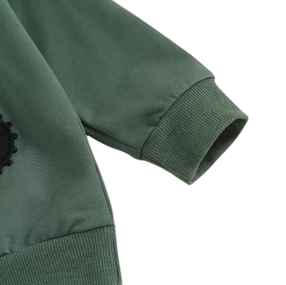 The Bryce - Baby Boy "This Is How I Roll"  Tractor Print Long Sleeve Sweatshirt + Elastic Waist Pants