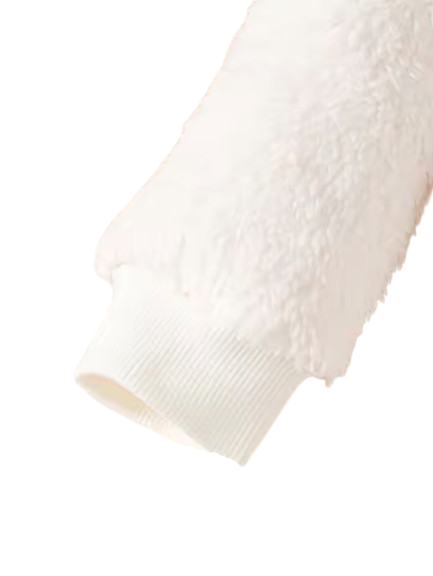 The Nyla - Baby Girl Casual Cute Little Bear Fur Thick Design Hoodie + Pants