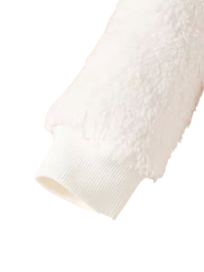 The Nyla - Baby Girl Casual Cute Little Bear Fur Thick Design Hoodie + Pants