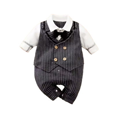 The Cruz - Baby Boy Long sleeved Attending Party Style Bowtie Tailcoat Formal Dress