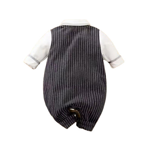 The Cruz - Baby Boy Long sleeved Attending Party Style Bowtie Tailcoat Formal Dress