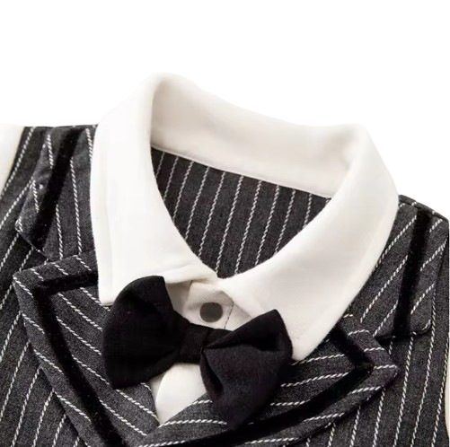 The Cruz - Baby Boy Long sleeved Attending Party Style Bowtie Tailcoat Formal Dress