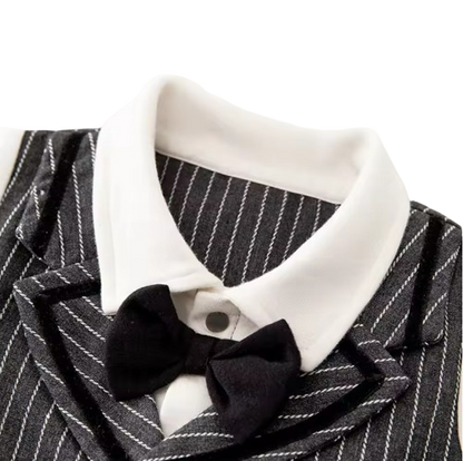 The Cruz - Baby Boy Long sleeved Attending Party Style Bowtie Tailcoat Formal Dress