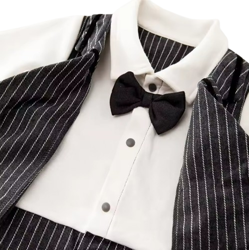 The Cruz - Baby Boy Long sleeved Attending Party Style Bowtie Tailcoat Formal Dress