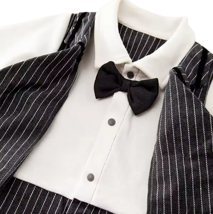 The Cruz - Baby Boy Long sleeved Attending Party Style Bowtie Tailcoat Formal Dress