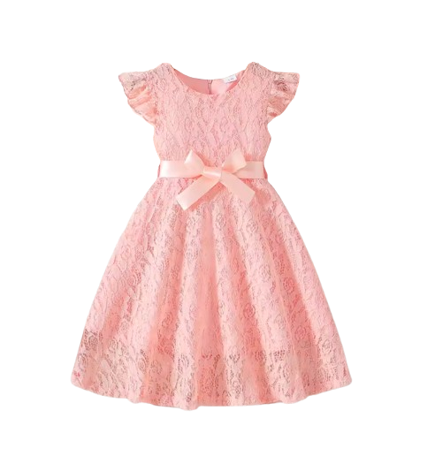 The Gracie - Baby Girl Candy Color Lace Dress