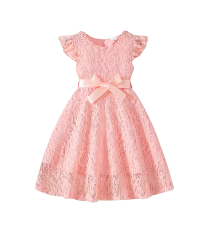 The Gracie - Baby Girl Candy Color Lace Dress