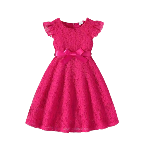 The Gracie - Baby Girl Candy Color Lace Dress