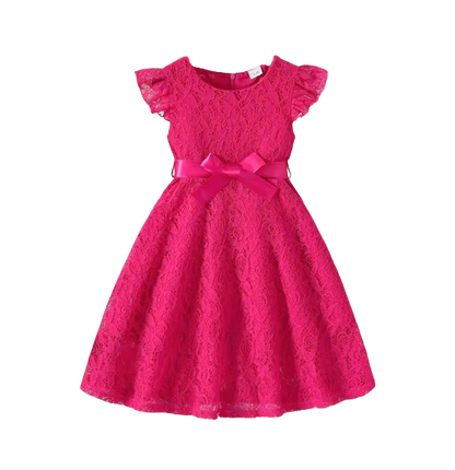 The Gracie - Baby Girl Candy Color Lace Dress