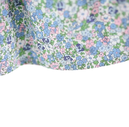 The Noa - Baby Girl Blue Floral Baby Sweet Bow Dress
