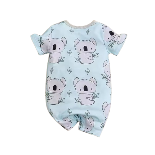 The Jensen - Baby Unisex Cute Koala Full Print Round Neck Romper