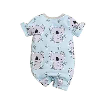The Jensen - Baby Unisex Cute Koala Full Print Round Neck Romper