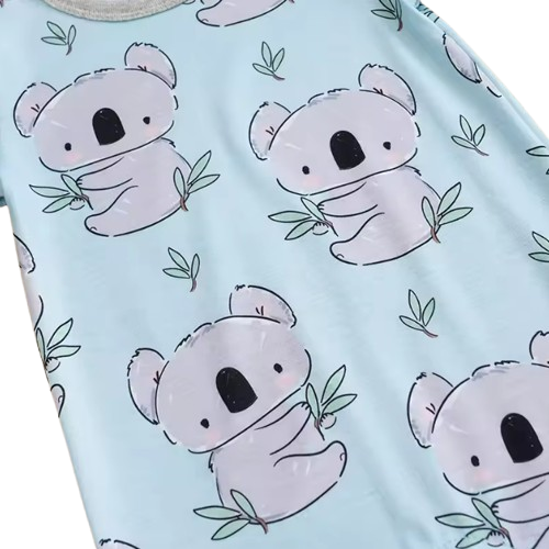 The Jensen - Baby Unisex Cute Koala Full Print Round Neck Romper
