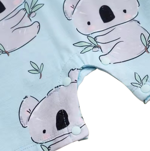 The Jensen - Baby Unisex Cute Koala Full Print Round Neck Romper